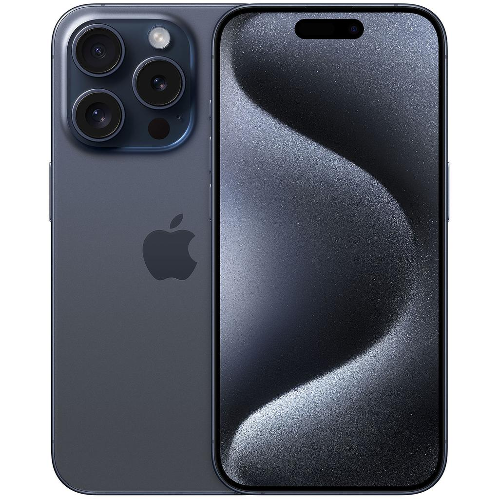 iPhone 15 Pro Blue Titanium view 1