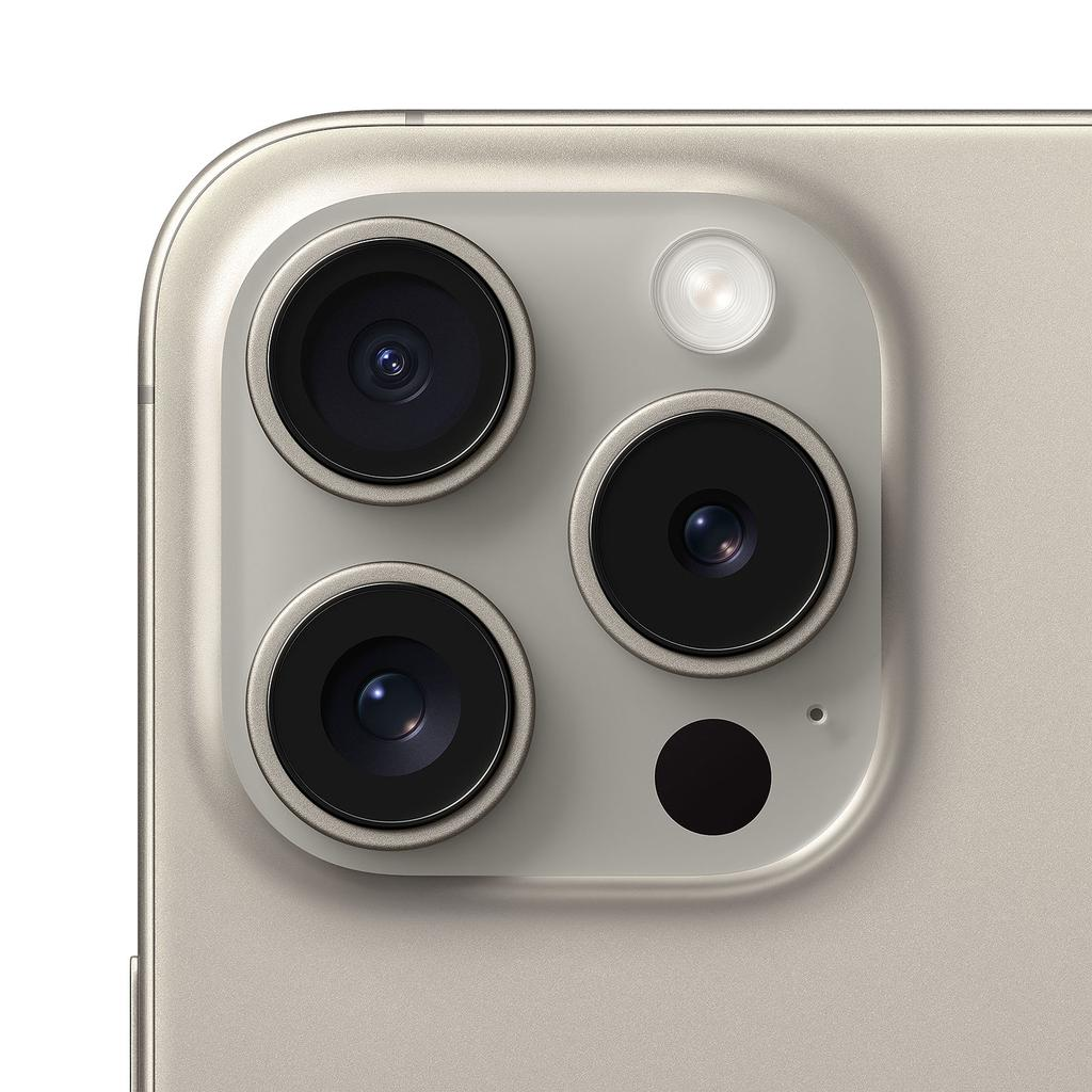 iPhone 15 Pro Natural Titanium view 3