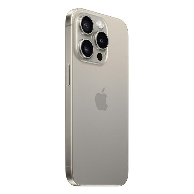 iPhone 15 Pro Natural Titanium view 4