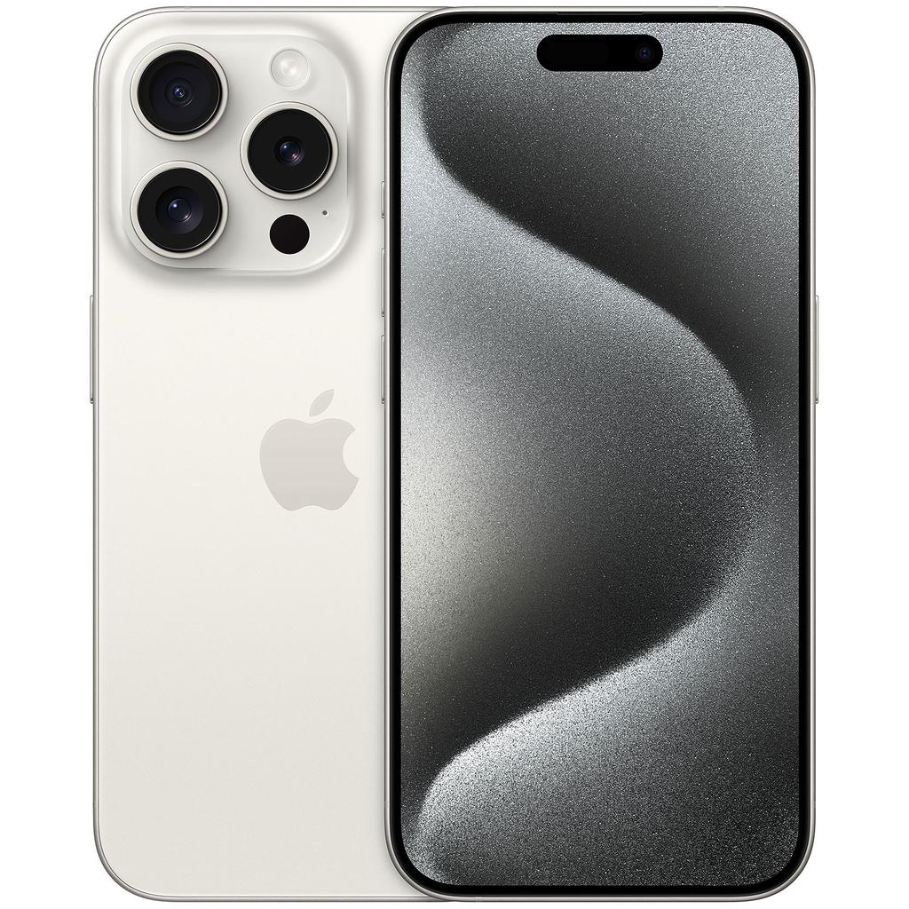 iPhone 15 Pro White Titanium view 1
